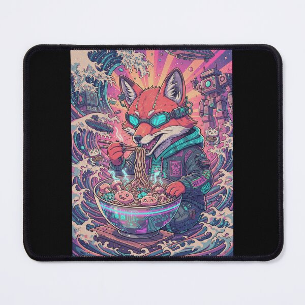 Item preview, Cyber Fox Ramen Wave Surge designed and sold by FoxVibes.