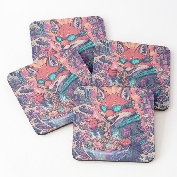 Item preview, Cyber Fox Ramen Wave Surge designed and sold by FoxVibes.