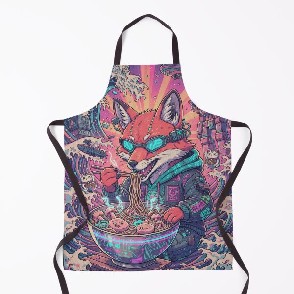 Item preview, Cyber Fox Ramen Wave Surge designed and sold by FoxVibes.