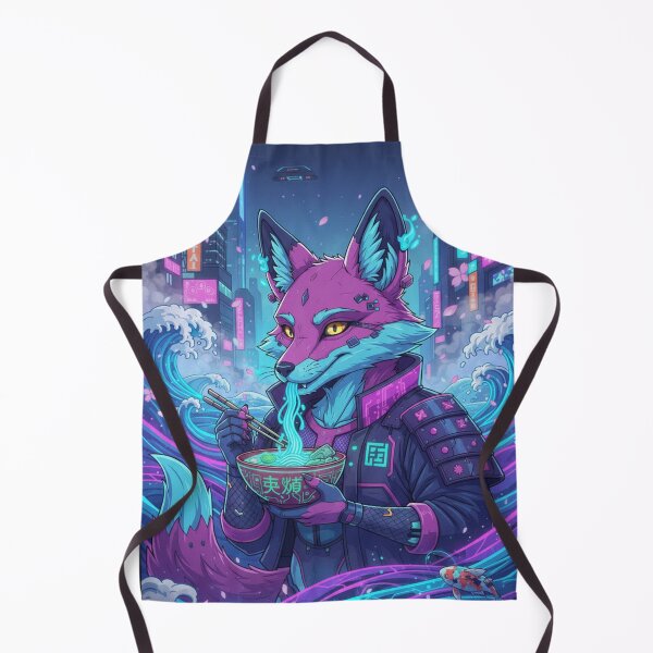 Item preview, Cyber-Kitsune Midnight Noodle Run designed and sold by FoxVibes.
