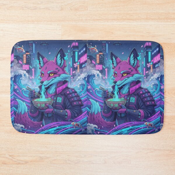Item preview, Cyber-Kitsune Midnight Noodle Run designed and sold by FoxVibes.
