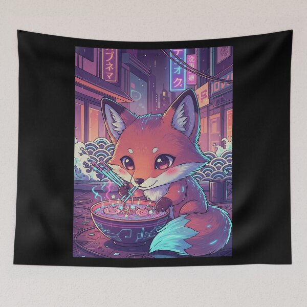 Item preview, Cyber Kitsune's Midnight Ramen designed and sold by FoxVibes.