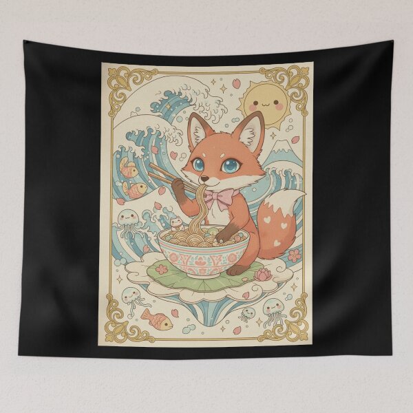 Item preview, Kitsune's Great Ramen Wave designed and sold by FoxVibes.
