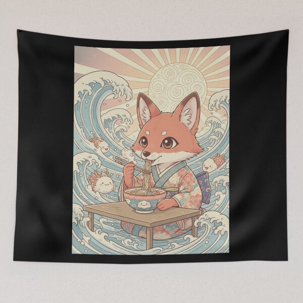 Item preview, Kitsune's Great Ramen Wave Feast designed and sold by FoxVibes.