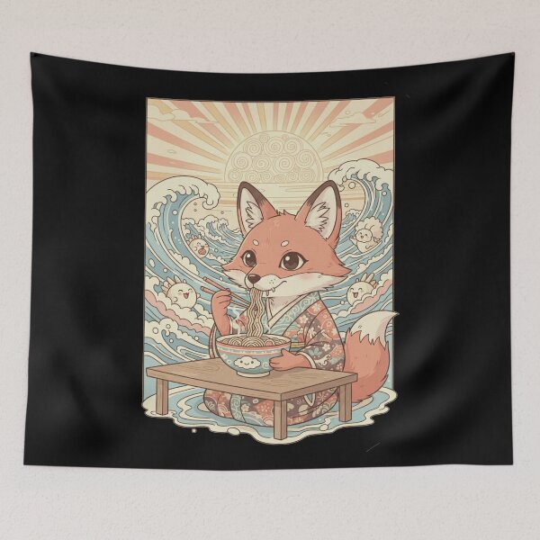 Item preview, Kitsune's Great Wave Ramen Feast designed and sold by FoxVibes.