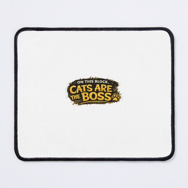 Item preview, CATS ARE THE BOSS ... on this block designed and sold by bebeshoppl.