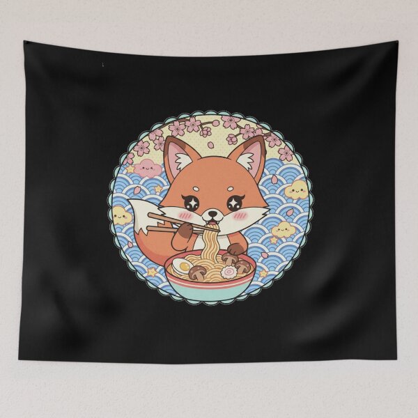 Item preview, Slurping Fox Ramen Delight designed and sold by FoxVibes.
