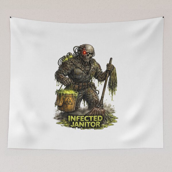Item preview, Infected Janitor Robot – Dark Sci-Fi Horror Character designed and sold by wait4signal.