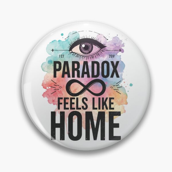 Item preview, Paradox Feels Like Home Minimalist Philosophy Quote designed and sold by CleanDecor.