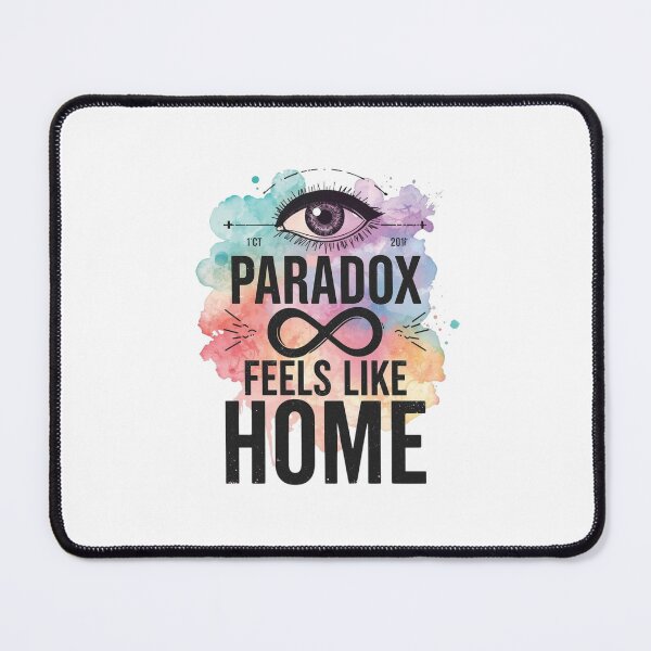 Item preview, Paradox Feels Like Home Minimalist Philosophy Quote designed and sold by CleanDecor.