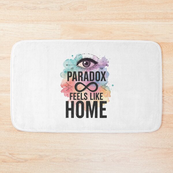 Item preview, Paradox Feels Like Home Minimalist Philosophy Quote designed and sold by CleanDecor.