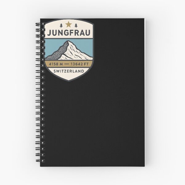 Item preview, Jungfrau 4158 m Switzerland Monoline Crest Wall Art designed and sold by Cosmopolis.