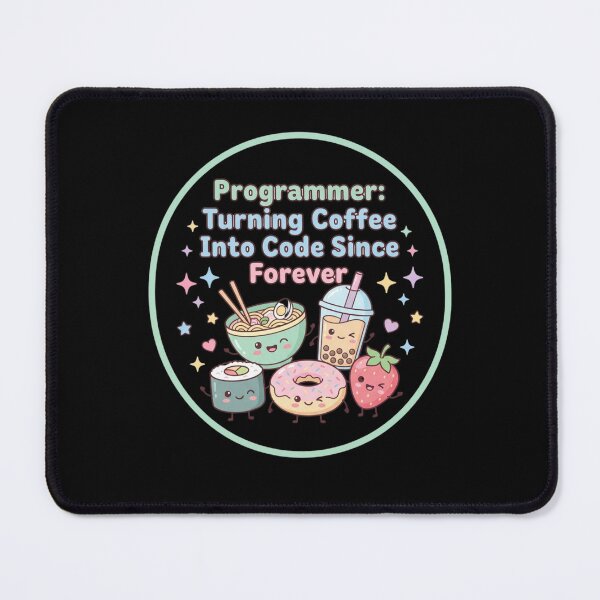 Item preview, Programmer Turning Coffee Into Code Kawaii Badge designed and sold by anass002.