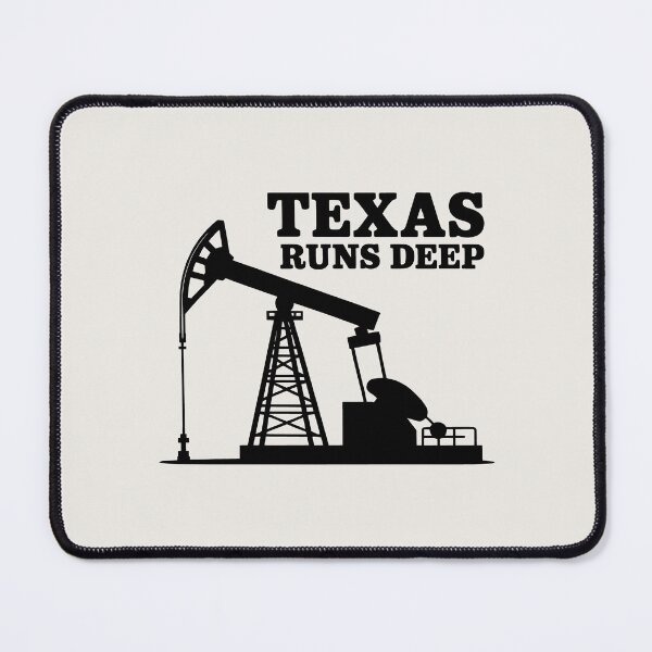 Item preview, Texas Runs Deep Industrial Oil Rig Lone Star State Pride Art designed and sold by SplashTastic.