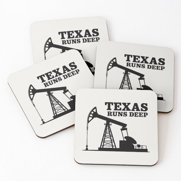 Item preview, Texas Runs Deep Industrial Oil Rig Lone Star State Pride Art designed and sold by SplashTastic.
