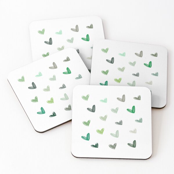 Item preview, Green Hearts Pattern designed and sold by btmknfcwdka84.