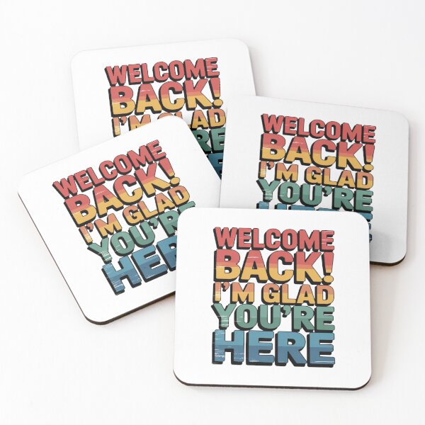 Item preview, Welcome Back Im Glad Youre Here Retro Classroom Positivity Art designed and sold by flagylART.