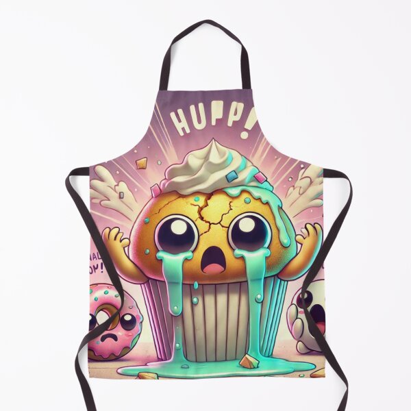 Item preview, Crying Cupcake Meltdown – Cute 3D Pastel Dessert Humor designed and sold by ComedyInkFactor.