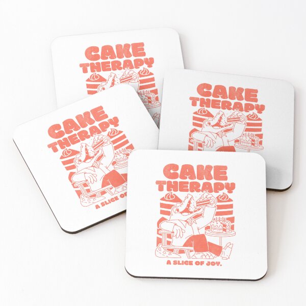 Item preview, Cake Therapy Alligator — Retro Orange Aesthetic A Slice of Joy Illustration designed and sold by Colorful-Garden.