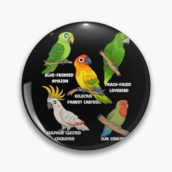 Item preview, Parrot Species Budgerigar Cockatoo Pet Parrot designed and sold by DSWShirts.