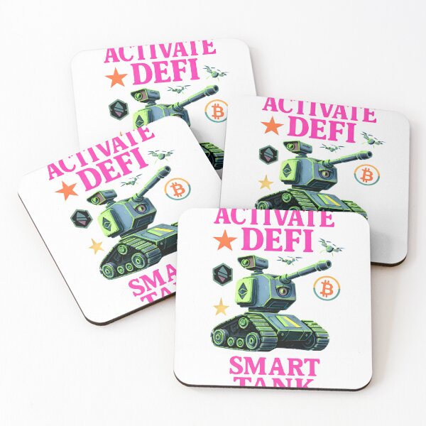 Item preview, DeFi Smart Tank - Military Crypto Division - Ethereum Bitcoin Tactical Art designed and sold by BitCrop.