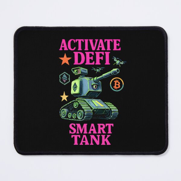 Item preview, DeFi Smart Tank - Military Crypto Division - Ethereum Bitcoin Tactical Art designed and sold by BitCrop.