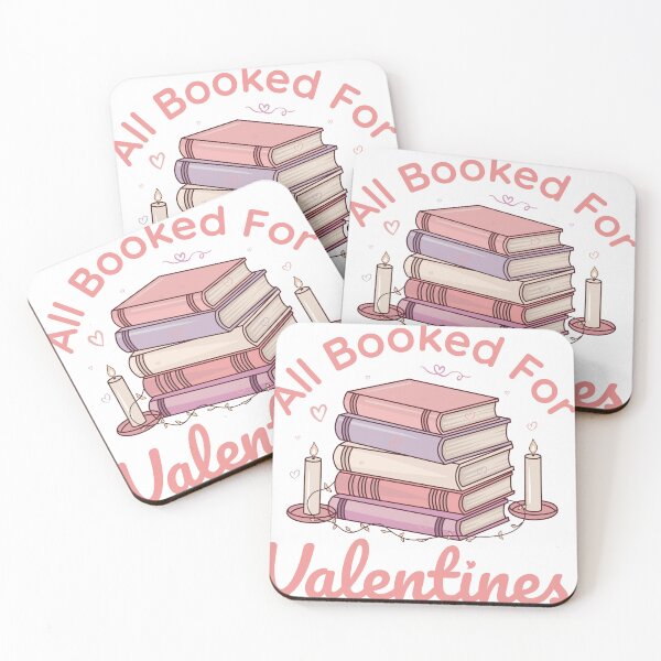 Item preview, All Booked For Valentines - Cute Book Lover & Bibliophile Quote designed and sold by Taglyn.