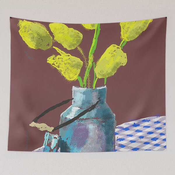 Item preview, 21st April 2021, Yellow Flowers In A Small Milk Churn By David Hockney designed and sold by Tommypaitersy.