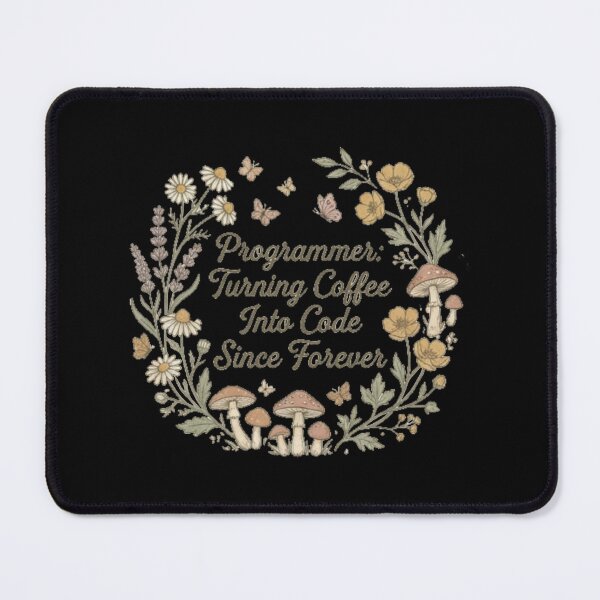 Item preview, Programmer Turning Coffee Into Code Botanical Floral designed and sold by anass002.