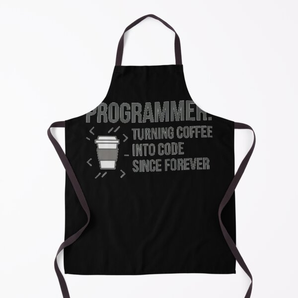 Item preview, Programmer Turning Coffee Into Code Bold Typography designed and sold by anass002.