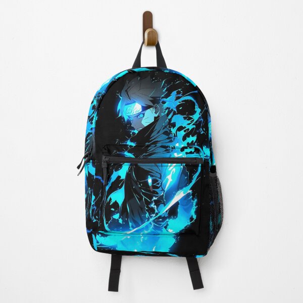Item preview, Blue Lightning Ninja – Anime-Inspired Electric Warrior Art designed and sold by Dyan4.