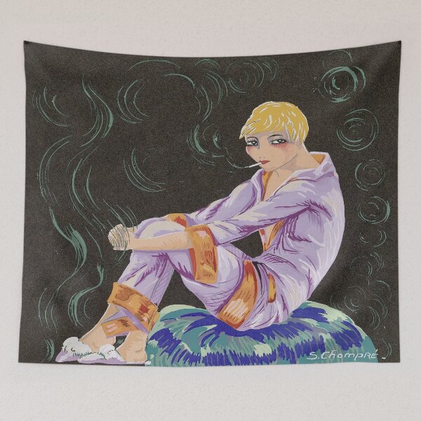 Item preview, Femmes Modernes, 1926: Seated Woman with Cigarette designed and sold by UBU-space.