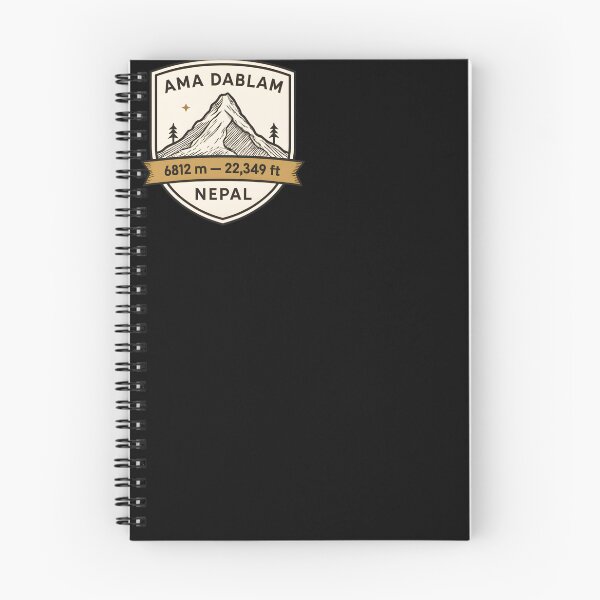 Item preview, Ama Dablam 6812 m Nepal Monoline Crest — Collectible Wall Art designed and sold by Cosmopolis.