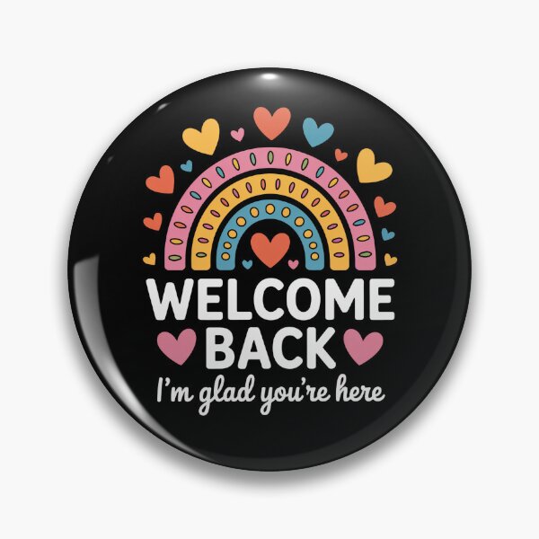 Item preview, Welcome Back Rainbow Quote – I’m Glad You’re Here Classroom Art designed and sold by flagylART.