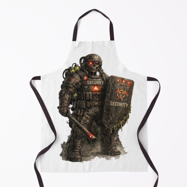 Item preview, Infected Security Robot – Dark Sci-Fi Horror Illustration designed and sold by wait4signal.