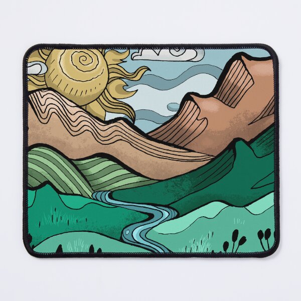 Item preview, Earthy Boho Landscape Illustration designed and sold by Avara-Creative.