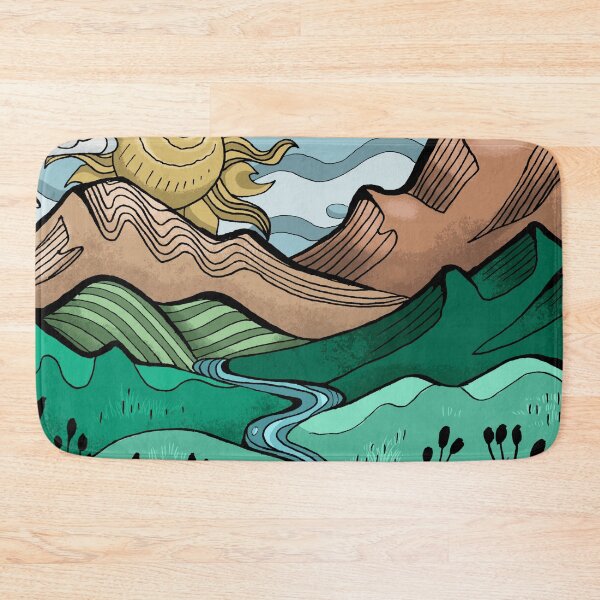 Item preview, Earthy Boho Landscape Illustration designed and sold by Avara-Creative.