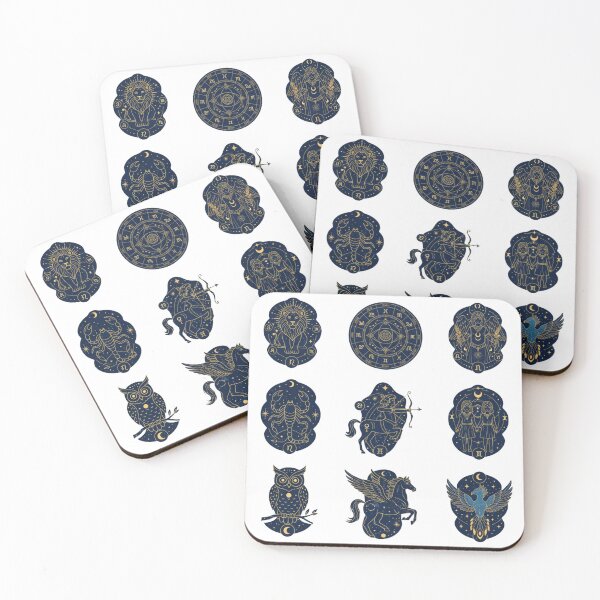 Item preview, 9 Celestial Mystery Icons - Vol. 13 - Mystical Owl & Star Lantern - Borderless Flat Art - Midnight Navy & Gold PNG - Easy-to-Crop Assets designed and sold by Siamcatshop.