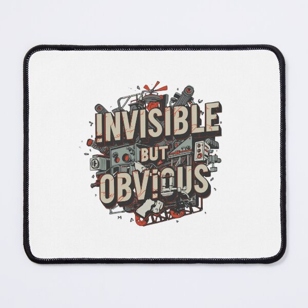 Item preview, Invisible But Obvious Abstract Minimalist Philosophy Quote designed and sold by CleanDecor.
