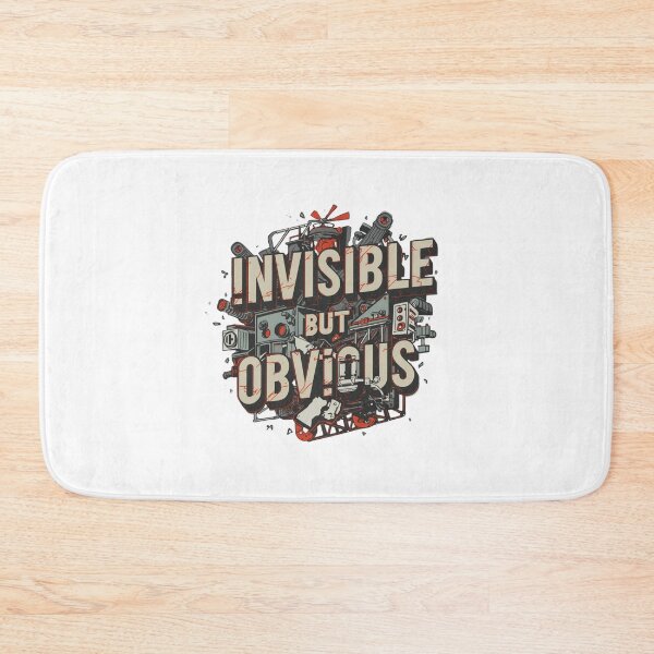 Item preview, Invisible But Obvious Abstract Minimalist Philosophy Quote designed and sold by CleanDecor.
