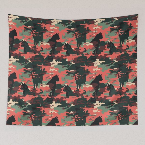 Item preview, Cute Wild Cat Camouflage Pattern  - Gifts For Wife designed and sold by RoyalStarsPatts.