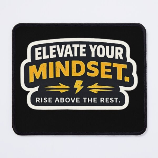 Item preview, Elevate Your Mindset – Growth & Success Typography Design designed and sold by Amr Darwish Graphic designer.