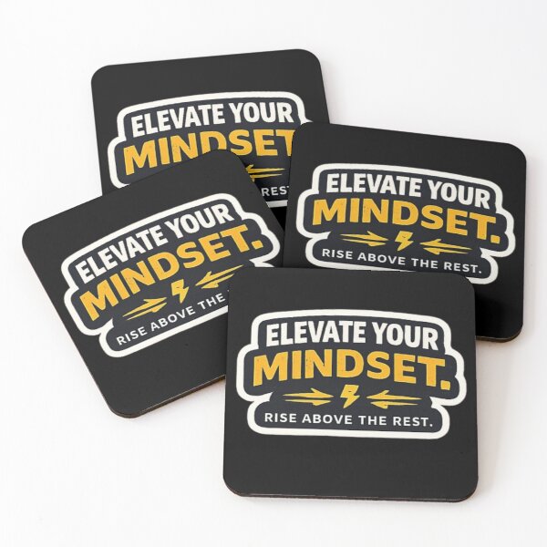 Item preview, Elevate Your Mindset – Growth & Success Typography Design designed and sold by Amr Darwish Graphic designer.