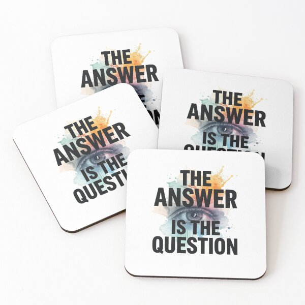 Item preview, The Answer Is The Question Philosophy Quote Art designed and sold by CleanDecor.