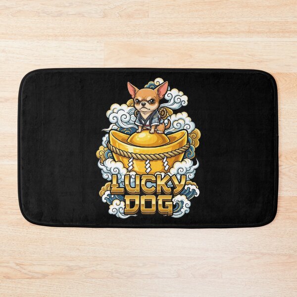 Item preview, Tough Chihuahua Sitting on Giant Gold Ingot with Rope designed and sold by Tong4130.