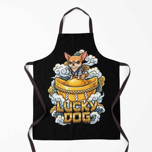 Item preview, Tough Chihuahua Sitting on Giant Gold Ingot with Rope designed and sold by Tong4130.