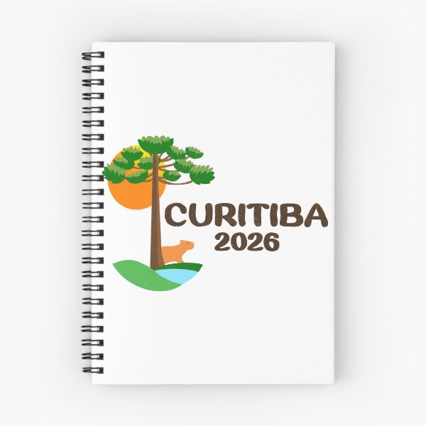 Item preview, Curitiba Brazil 2026 International Convention Pins Stickers Notebooks designed and sold by RegalitosParaTi.