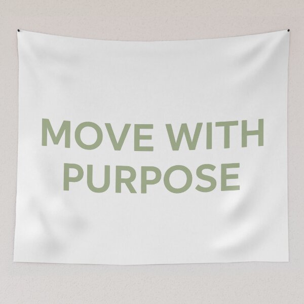 Item preview, Move With Purpose – Minimalist Motivational Quote Art designed and sold by andry01.