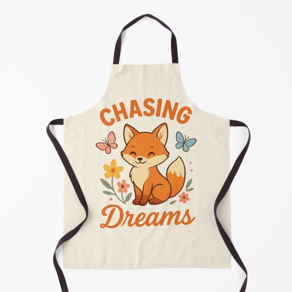 Item preview, Cute Fox Chasing Dreams Spring Field Butterflies Flowers designed and sold by ChibiKiramimi.