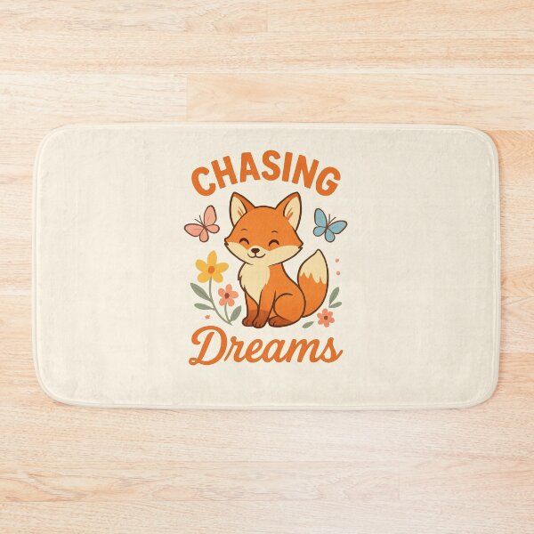 Item preview, Cute Fox Chasing Dreams Spring Field Butterflies Flowers designed and sold by ChibiKiramimi.